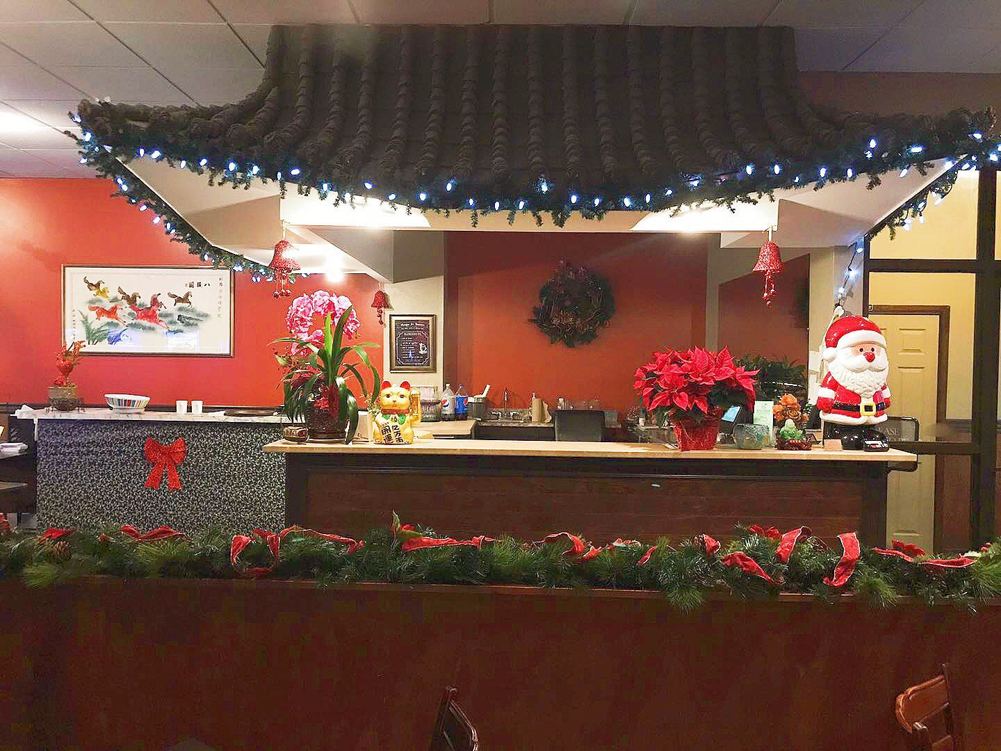 Inside New Moon Restaurant, a Chinese restaurant in St. John's, Newfoundland